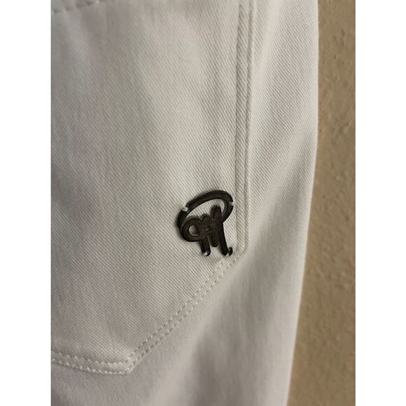 philippe matignon womens jeans Sz M Skinny White - Picture 4 of 7